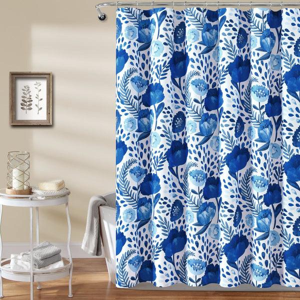 Lush Décor Poppy Garden Shower Curtain