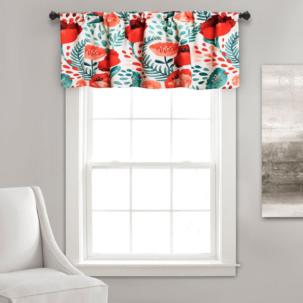 Lush Décor Poppy Garden Valance