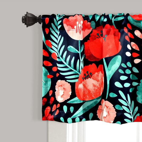 Lush Décor Poppy Garden Valance