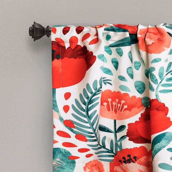 Lush Décor Poppy Garden Valance