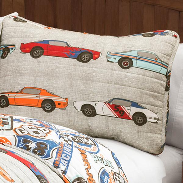 Lush Décor Race Cars Quilt Set