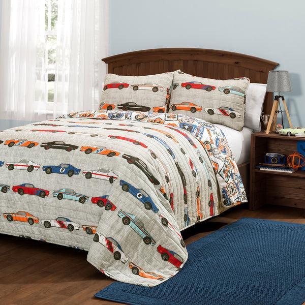 lush décor Race Cars Quilt Set
