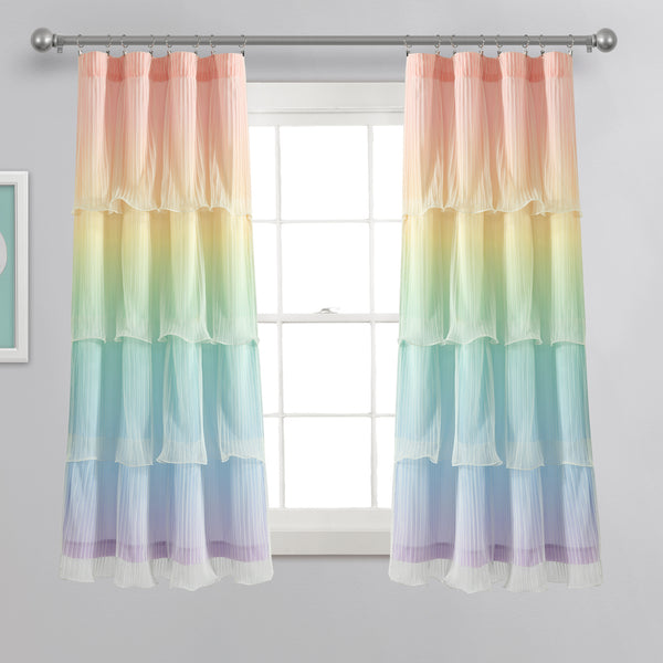 lush décor Rainbow Ombre Nerina Window Curtains