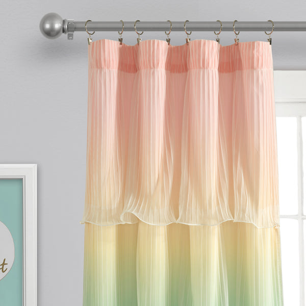 Lush Décor Rainbow Ombre Nerina Window Curtains
