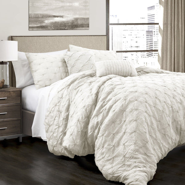 Lush Décor Ravello Pintuck 5 Piece Comforter Set