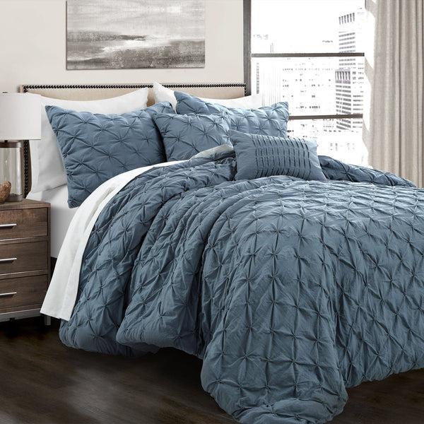 lush décor Ravello Pintuck 5 Piece Comforter Set