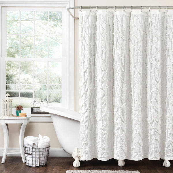 lush décor Ravello Pintuck Shower Curtain