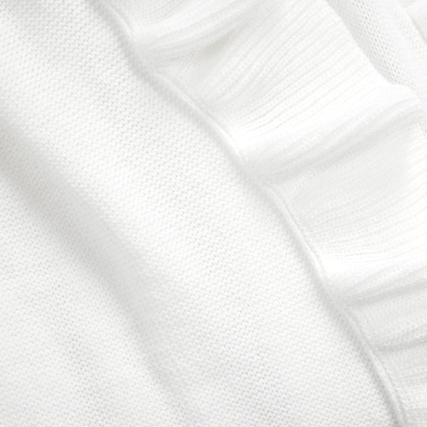 Lush Décor Reyna Soft Knitted Ruffle Throw