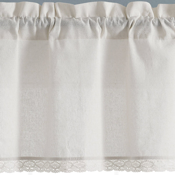 Lush Décor Rosalie Faux Linen Valance