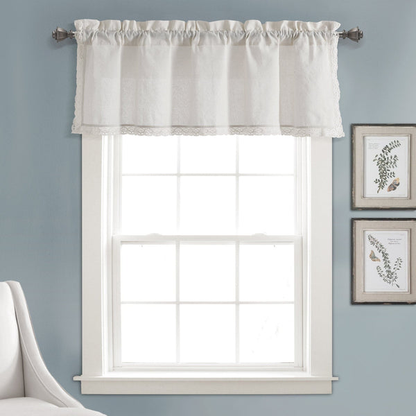 Lush Décor Rosalie Faux Linen Valance