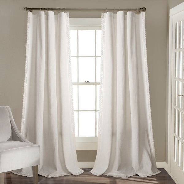 Lush Décor Rosalie Faux Linen Window Panel Set