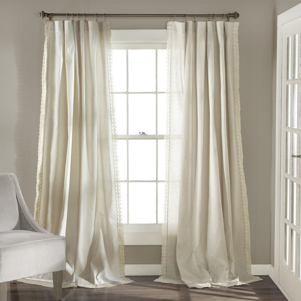 lush décor Rosalie Faux Linen Window Panel Set