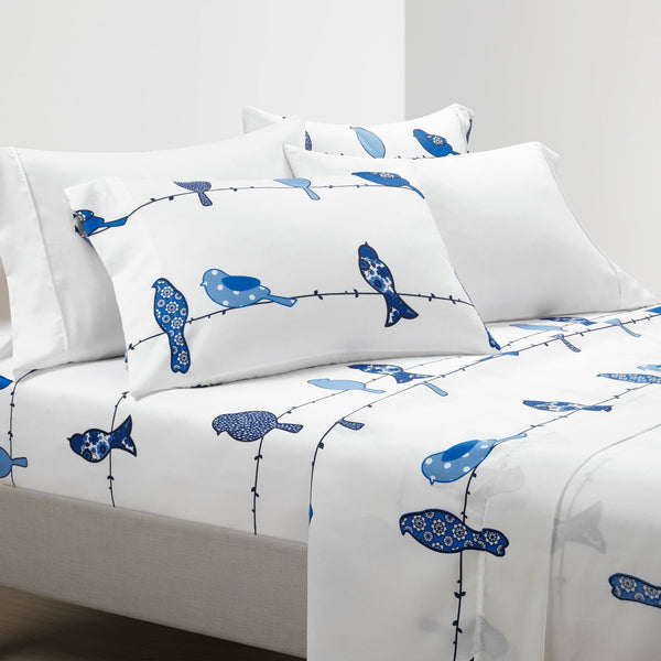 Lush Décor Rowley Birds 6 Piece Soft Sheet Set