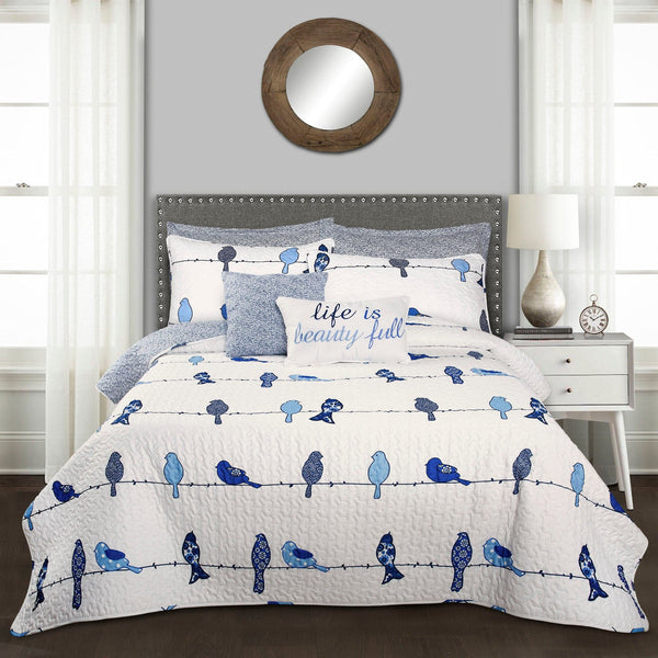 lush décor Rowley Birds Quilt 7 Piece Set