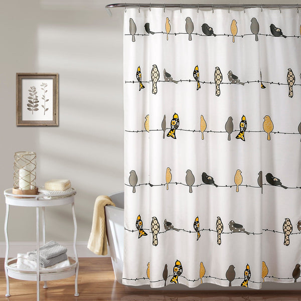 Lush Décor Rowley Birds Shower Curtain