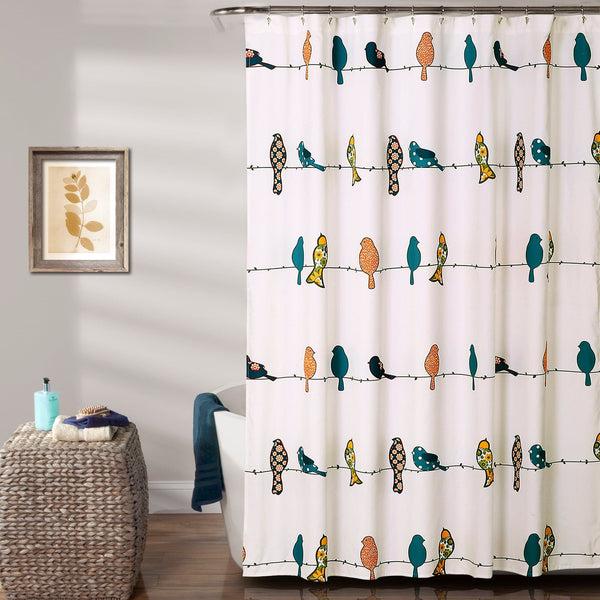 lush décor Rowley Birds Shower Curtain