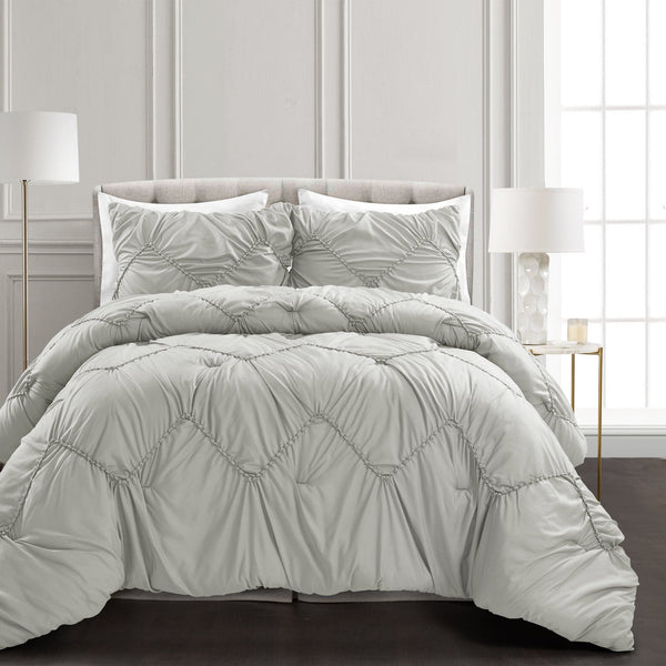 lush décor Ruched Chevron Comforter Set