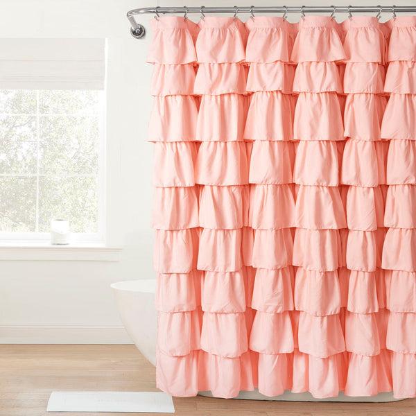 Lush Décor Ruffle Shower Curtain