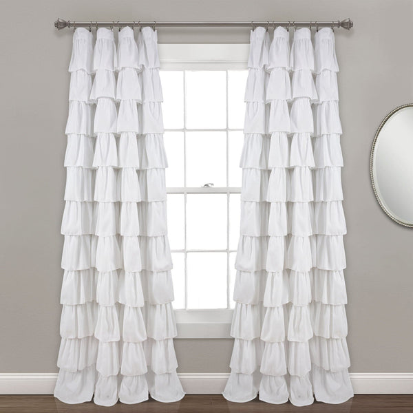 Lush Décor Ruffle Window Curtain Panel
