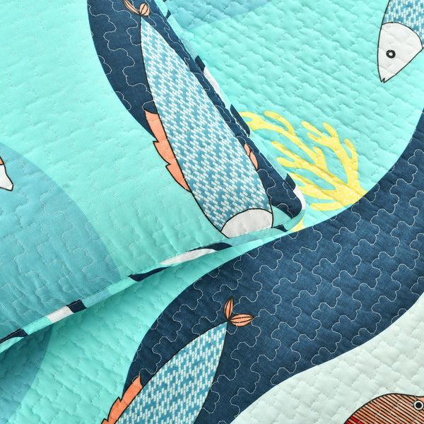 Lush Décor Sea Life Quilt Set