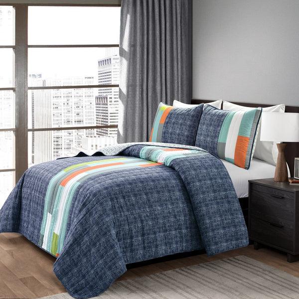 Lush Décor Shelly Stripe Quilt Set