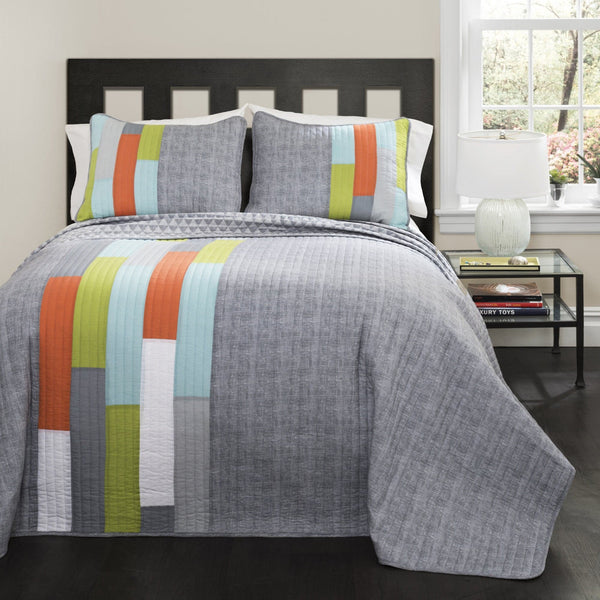 lush décor Shelly Stripe Quilt Set