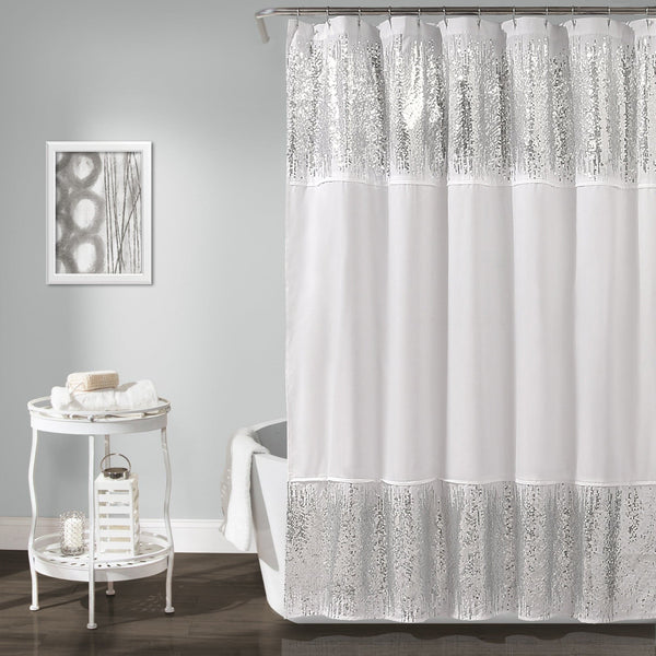 lush décor Shimmer Sequins Shower Curtain
