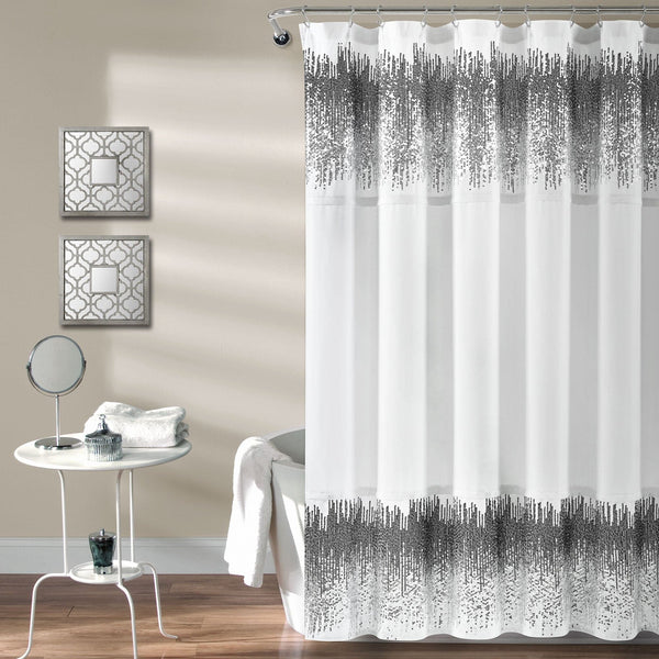 Lush Décor Shimmer Sequins Shower Curtain