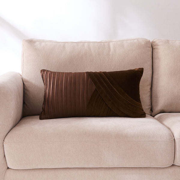 Lush Décor Shitake Velvet Decorative Pillow Cover