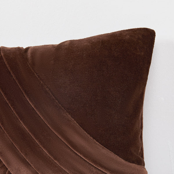 Lush Décor Shitake Velvet Decorative Pillow Cover