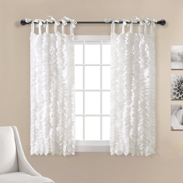 Lush Décor Sophia Ruffle Window Curtain Panel Set