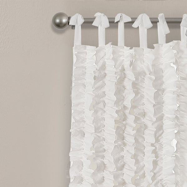 Lush Décor Sophia Ruffle Window Curtain Panel Set