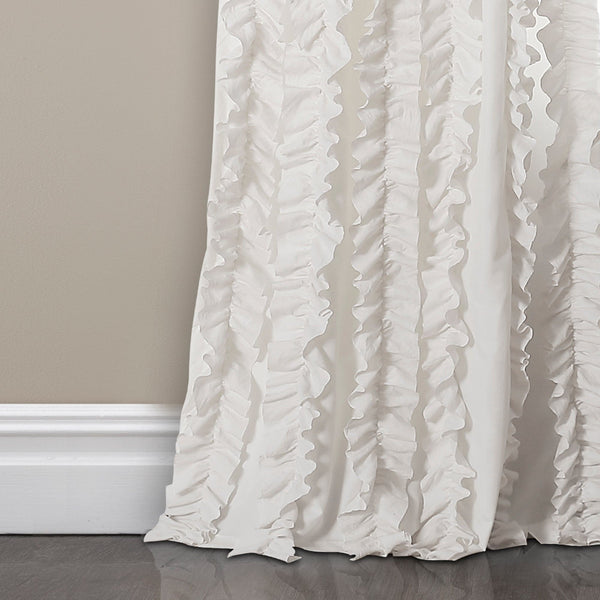 Lush Décor Sophia Ruffle Window Curtain Panel Set