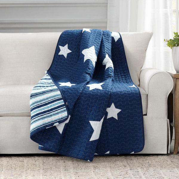 Lush Décor Star Reversible Cotton Throw