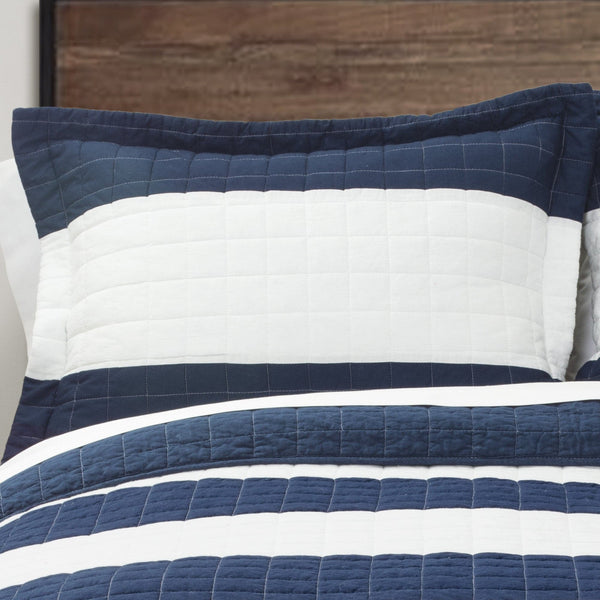 Lush Décor Stripe 2 Piece Quilt Set Twin Size