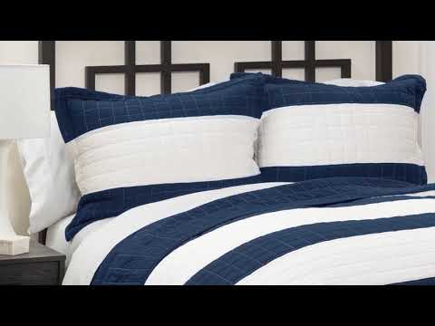 Lush Décor Stripe 2 Piece Quilt Set Twin Size