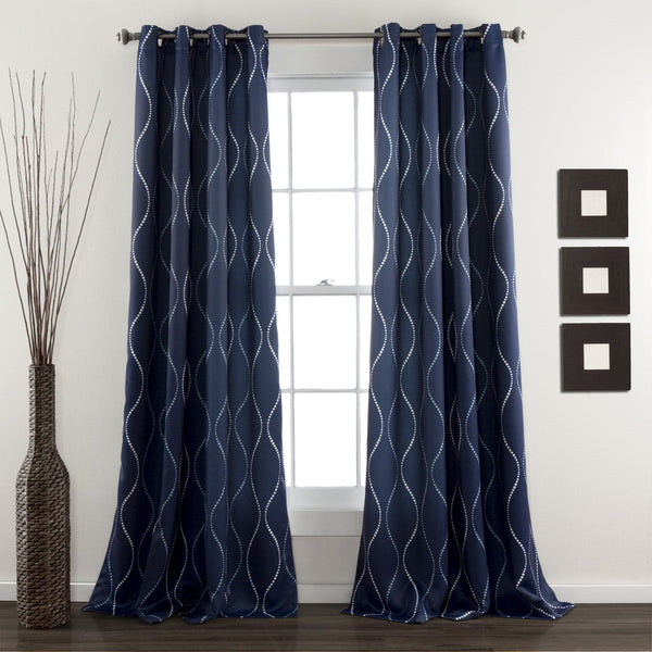 Lush Décor Swirl Light Filtering Window Curtains