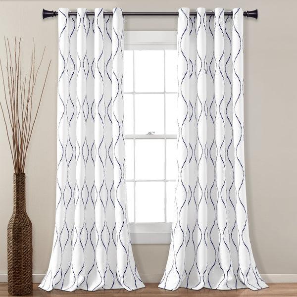 lush décor Swirl Light Filtering Window Curtains