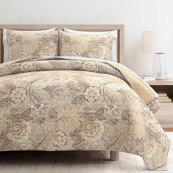 Lush Décor Sydney 3 Piece Quilt Set
