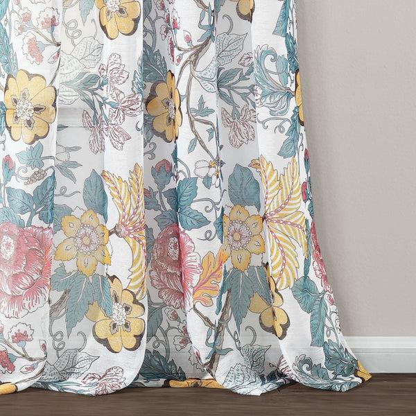 Lush Décor Sydney Sheer Window Curtain Panel Set