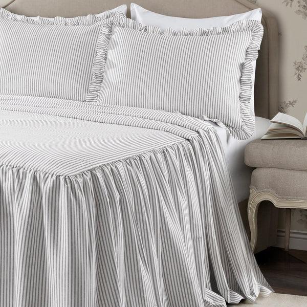 Lush Décor Ticking Stripe Bedspread Set