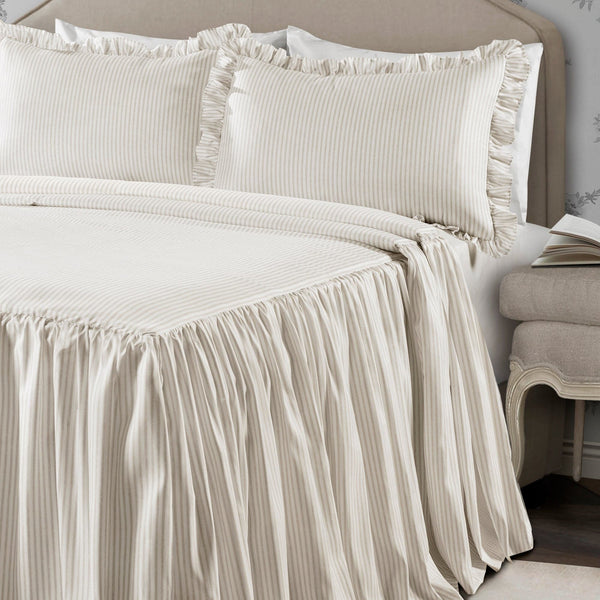 lush décor Ticking Stripe Bedspread Set