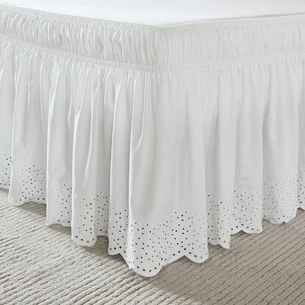 lush décor Vintage Eyelet Bed Skirt