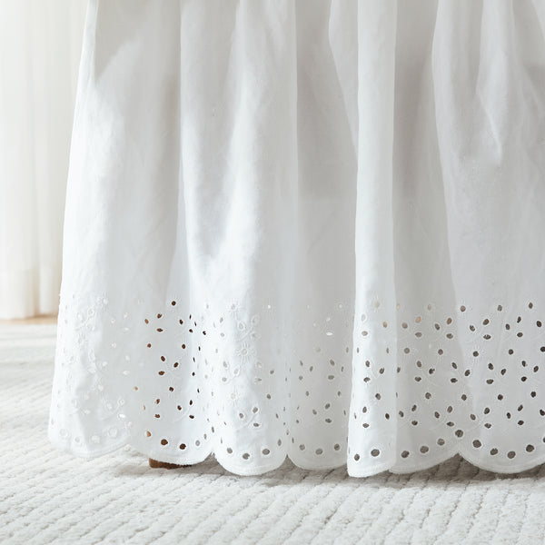 Lush Décor Vintage Eyelet Bed Skirt