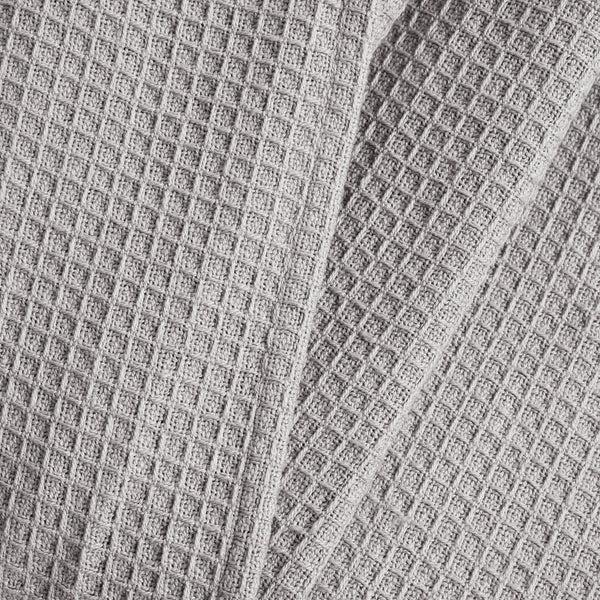 Lush Décor Waffle Cotton Knit Tassel Fringe Throw