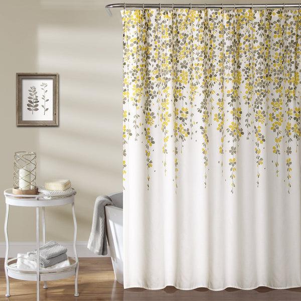 Lush Décor Weeping Flower Shower Curtain