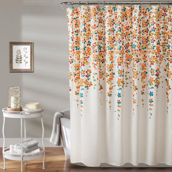 Lush Décor Weeping Flower Shower Curtain