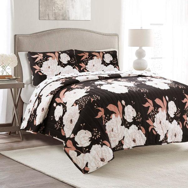 lush décor Zinnia Floral 3 Piece Quilt Set