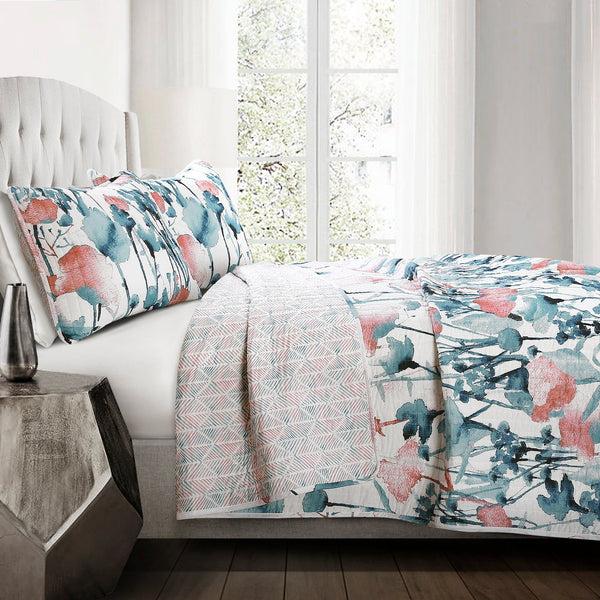 Lush Décor Zuri Flora Quilt 3 Piece Set