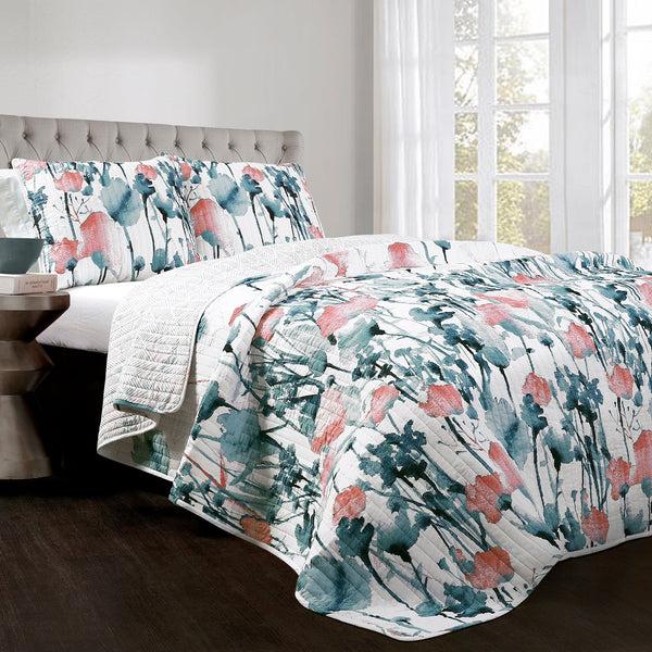 lush décor Zuri Flora Quilt 3 Piece Set